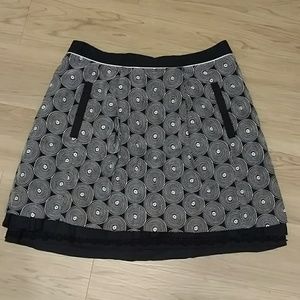 Anthropologie Embroidered Skirt w Pockets